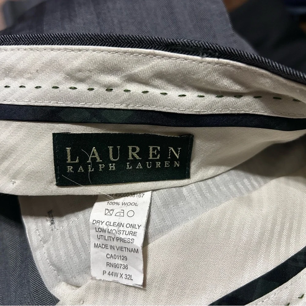 44x32 Lauren Ralph Lauren Men’s Wool Dress Pants‎ Gray